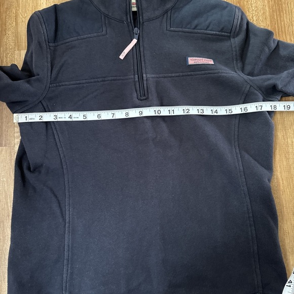 Vineyard Vines The Shep Quarter Zip Navy Blue Pullover Sweatshirt Sz Small - Picture 6 of 8